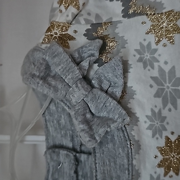 GYMBOREE Toddler Girl's Shimmer Snowflake Top w/ Matching OLD NAVY Leggings - Picture 5 of 15